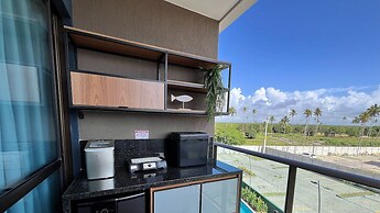 Flat luxo com varanda gourmet no Makia