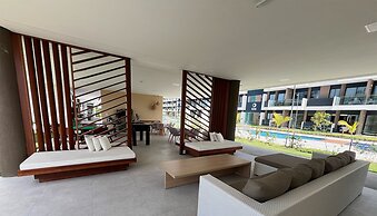 Flat luxo com varanda gourmet no Makia