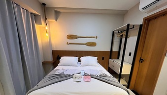 Flat luxo com varanda gourmet no Makia
