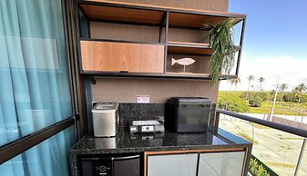 Flat luxo com varanda gourmet no Makia