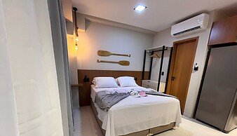 Flat luxo com varanda gourmet no Makia