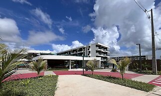 Flat luxo com varanda gourmet no Makia