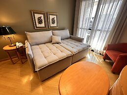 Elegante Flat de Um Quarto em Moema