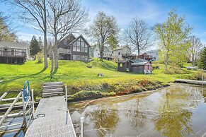 Lakefront New Hampshire Hideaway w/ Deck & Views
