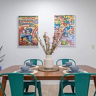 Cherry Suites 2BR Apt w W D Arcade Machine