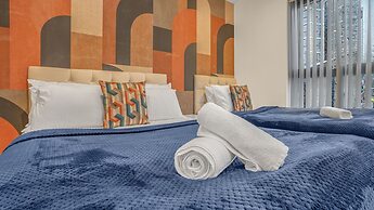 Comfyluxe 2bed 2bath,central,sleeps7,arcademachine