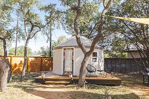 The Macaw Yurt at Camposanto ATX Glamping on Lake Travis