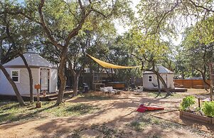 The Macaw Yurt at Camposanto ATX Glamping on Lake Travis