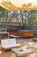 The Macaw Yurt at Camposanto ATX Glamping on Lake Travis