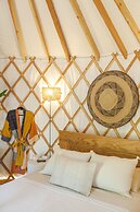 The Macaw Yurt at Camposanto ATX Glamping on Lake Travis