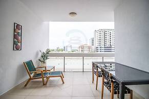 City Skyline Escape Office Parking Pool