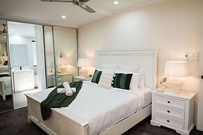 Rosewood Rustic Refuge Pool Outdoor Dining Backyard