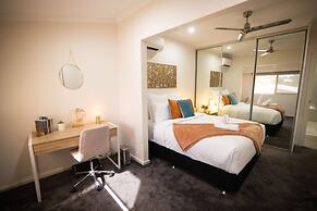 Rosewood Rustic Refuge Pool Outdoor Dining Backyard