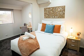 Rosewood Rustic Refuge Pool Outdoor Dining Backyard