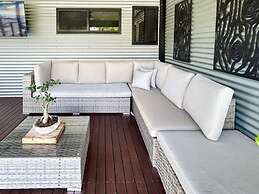 Rosewood Rustic Refuge Pool Outdoor Dining Backyard