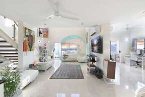 Lux Beachfront PH Office Pool Skyline Views