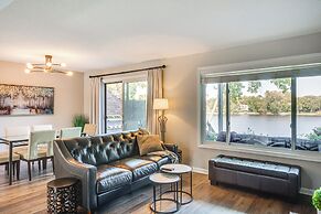 Riverfront Champlin Townhome w/ Deck & Water View!
