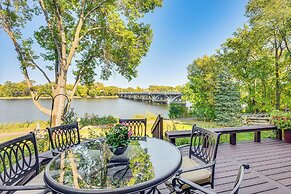 Riverfront Champlin Townhome w/ Deck & Water View!