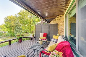 Riverfront Champlin Townhome w/ Deck & Water View!