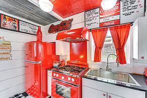 Fifties Diner-style Llano Home w/ Shared Fire Pit