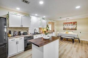 Backyard, Deck & Fire Pit: Conroe Getaway