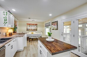 Backyard, Deck & Fire Pit: Conroe Getaway