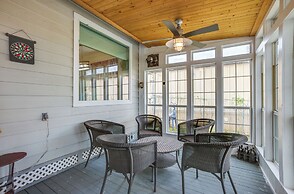 Backyard, Deck & Fire Pit: Conroe Getaway