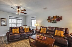 Backyard, Deck & Fire Pit: Conroe Getaway