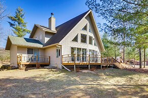 Lakefront Neillsville Home w/ Fire Pit, Game Room!