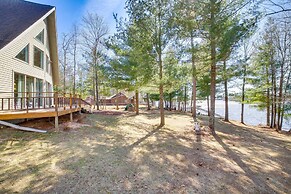 Lakefront Neillsville Home w/ Fire Pit, Game Room!