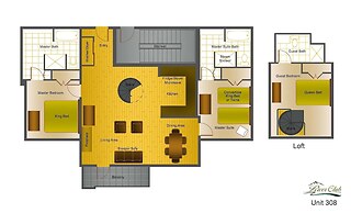 River Club 308 3 Bedroom Condo by Alpine Lodging Telluride