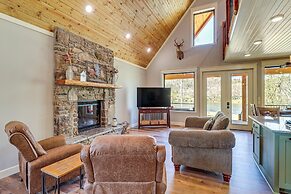 Riverfront Mountain View Cabin w/ Deck & Grill!