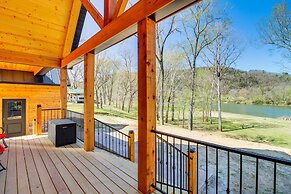 Riverfront Mountain View Cabin w/ Deck & Grill!