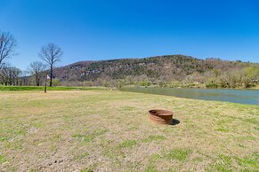 Riverfront Mountain View Cabin w/ Deck & Grill!