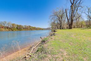 Riverfront Mountain View Cabin w/ Deck & Grill!
