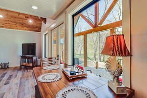 Riverfront Mountain View Cabin w/ Deck & Grill!