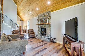 Riverfront Mountain View Cabin w/ Deck & Grill!