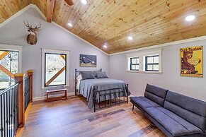 Riverfront Mountain View Cabin w/ Deck & Grill!