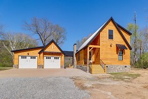 Riverfront Mountain View Cabin w/ Deck & Grill!