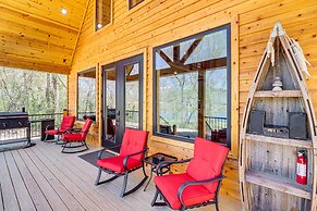 Riverfront Mountain View Cabin w/ Deck & Grill!
