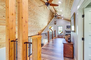 Riverfront Mountain View Cabin w/ Deck & Grill!