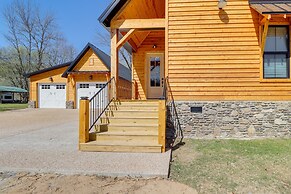 Riverfront Mountain View Cabin w/ Deck & Grill!