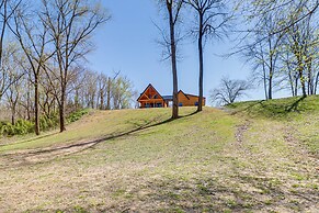 Riverfront Mountain View Cabin w/ Deck & Grill!