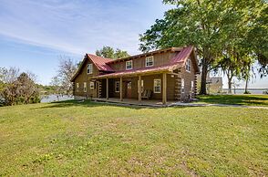 Waterfront Livingston Log Cabin w/ Private Dock!