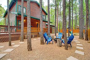 Pet-friendly Cabin w/ Fire Pit in Pinetop!