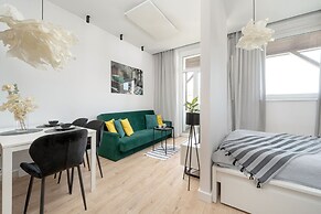 White Studio With Balcony by Renters
