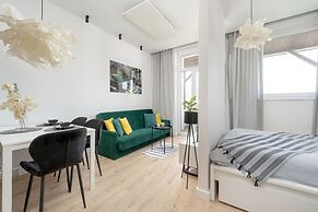 White Studio With Balcony by Renters