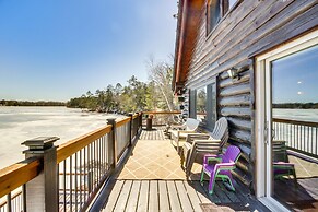 Lakefront Park Rapids Cabin w/ Decks & Boat Dock!