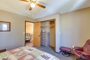 Fire Pit + Lake View: Cozy Park Rapids Cabin