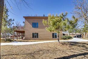 Fire Pit + Lake View: Cozy Park Rapids Cabin